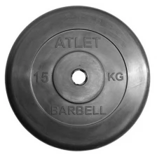 Диск обрезиненный MB Barbell Atlet MB-AtletB31-15
