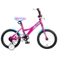 Детский велосипед, Navigator BINGO, колеса 14", стальная рама, стальные обода, ножной тормоз, защитная накладка на руле и выносе, кронштейн заднего ка