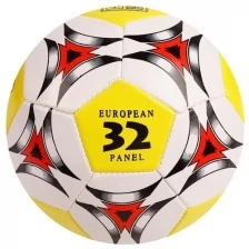 ONLYTOP Мяч футбольный, ПВХ, машинная сшивка, 32 панели, размер 5, 273 г, цвета микс